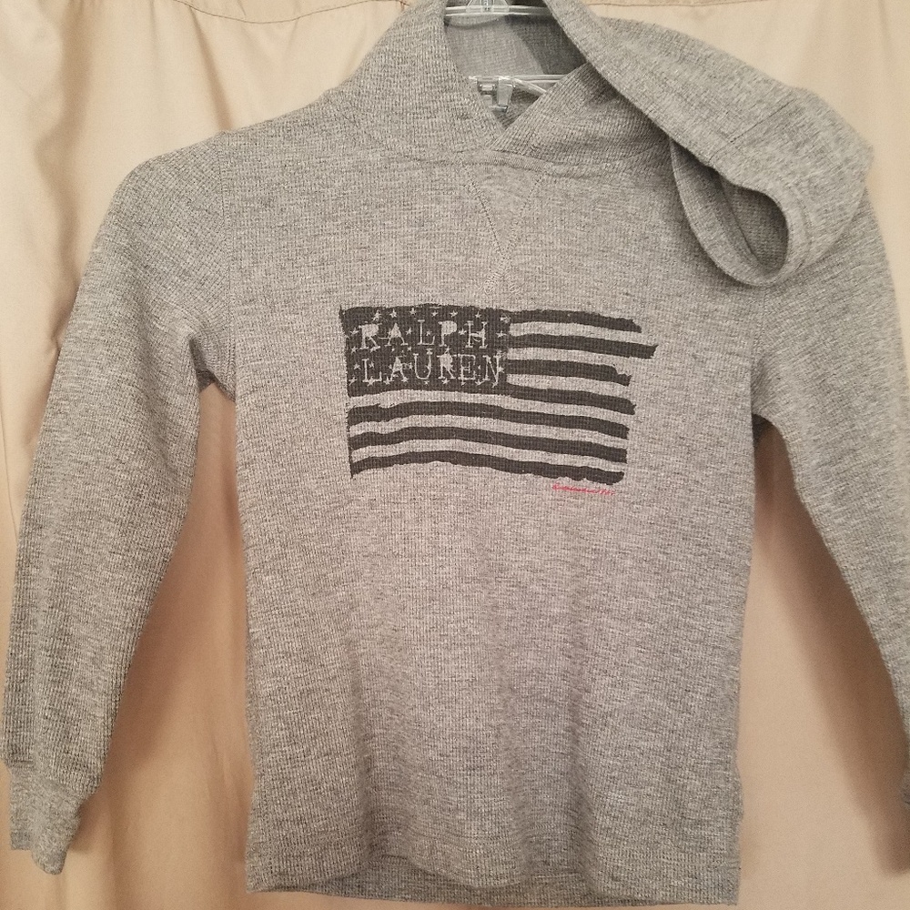 Boys Polo by Ralph Lauren thermal hooded sweatshir